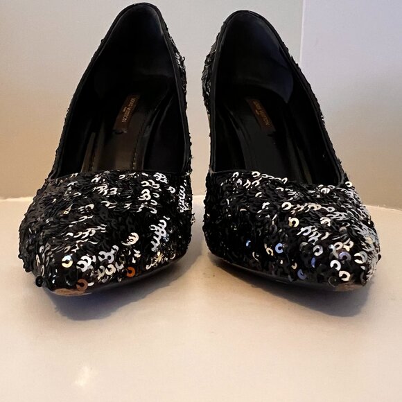 Louis Vuitton Black Sequin Heel (Size 8.5) - Picture 7 of 8